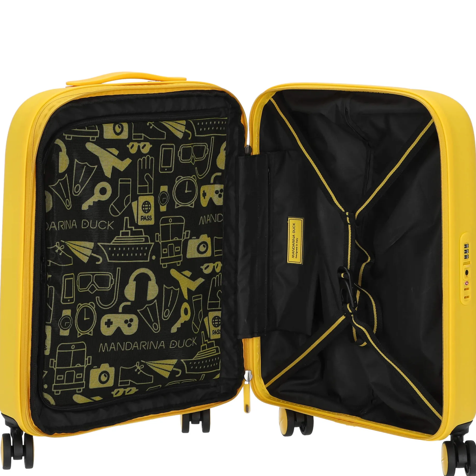 Logoduck+ - 4-Rollen-Kabinentrolley 52 cm erw. (duck yellow)