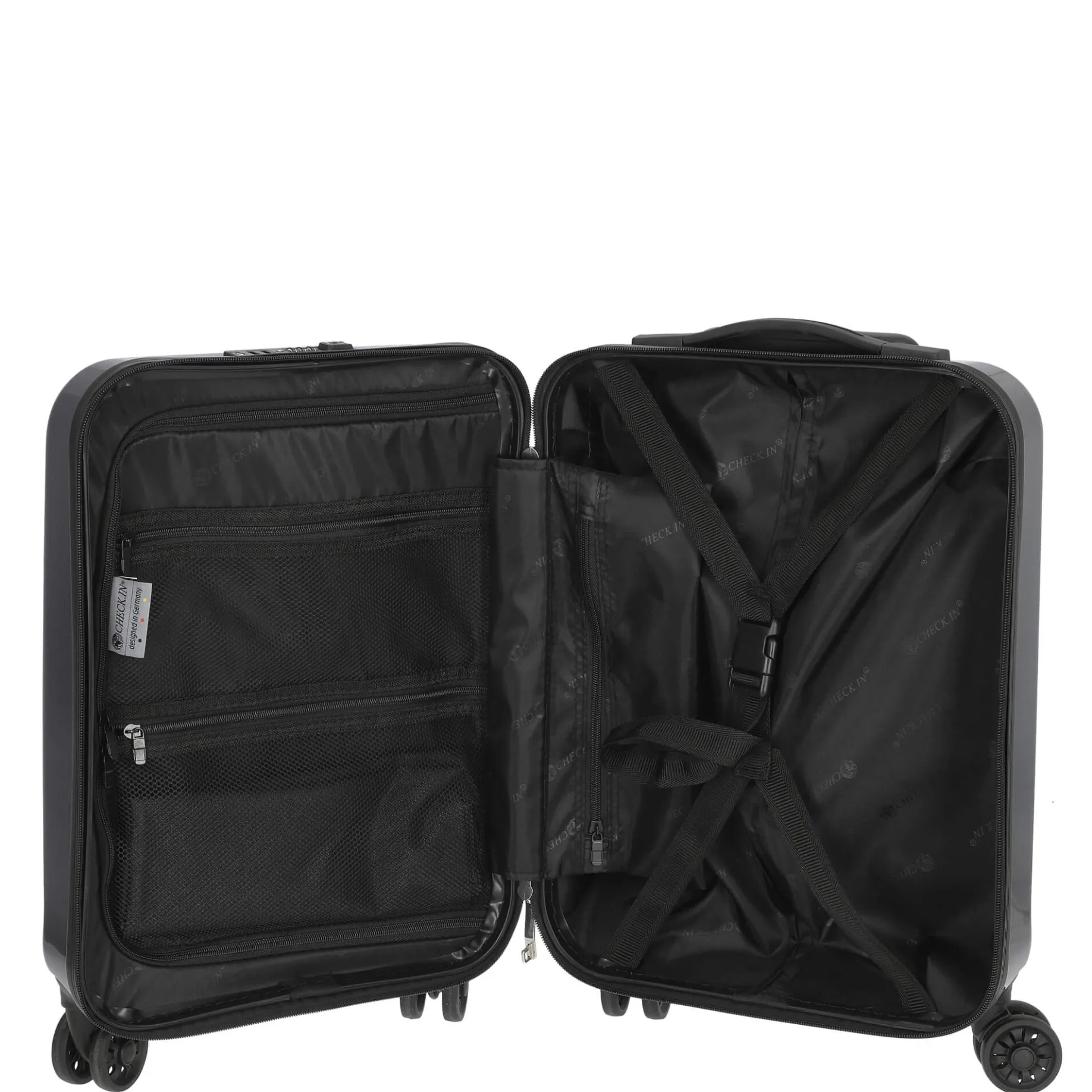 London 2.0 - 4-Rollen-Trolley 50 cm (carbon blau)