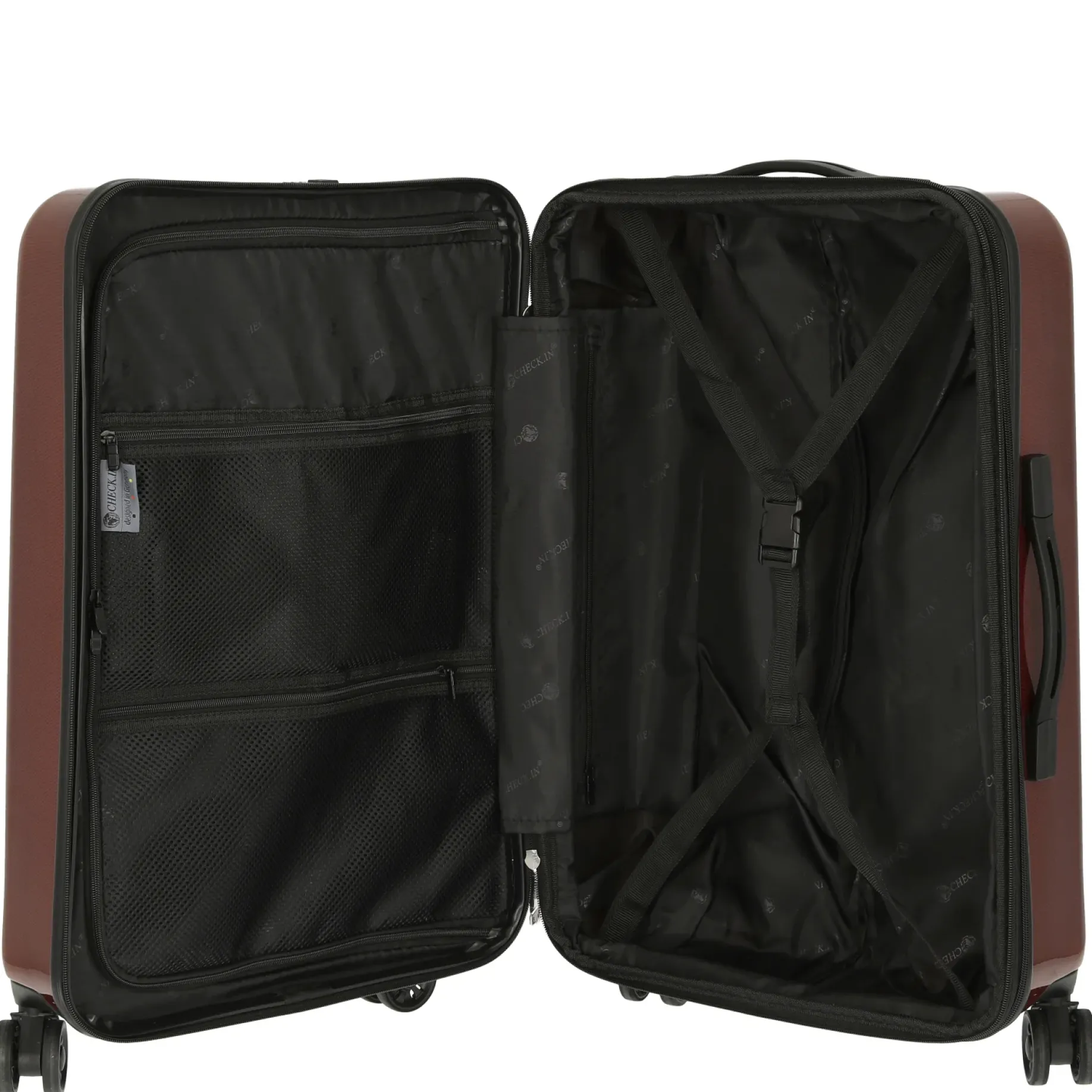 London 2.0 - 4-Rollen-Trolley 67 cm (carbon rot)