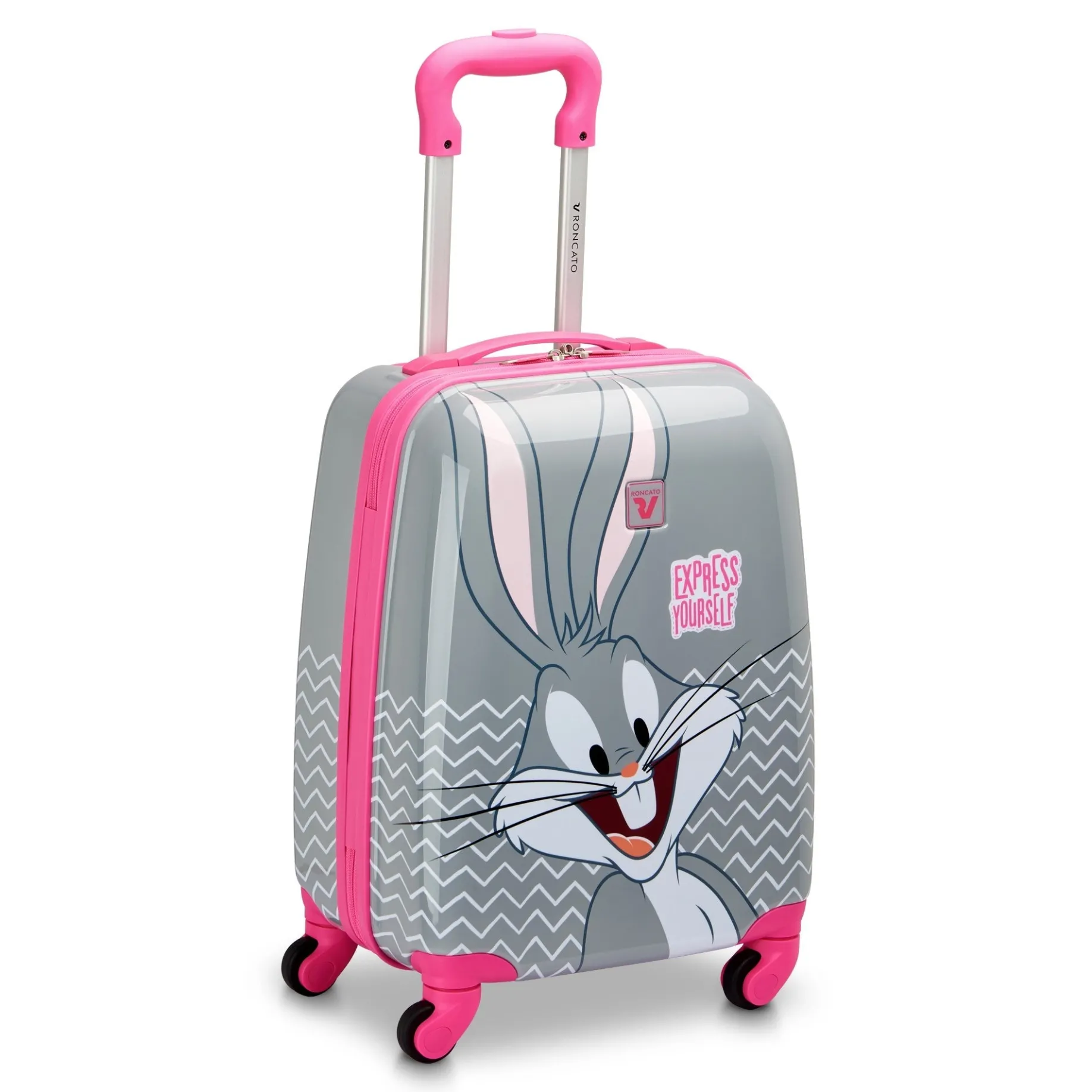 Looney Tunes Kids - 4-Rollen-Kindertrolley 44 cm (Bugs Bunny Grigio)