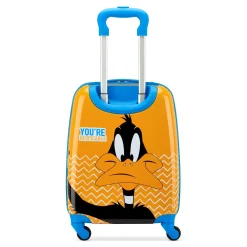 Looney Tunes Kids - 4-Rollen-Kindertrolley 44 cm (Daffy Duck Arancio)