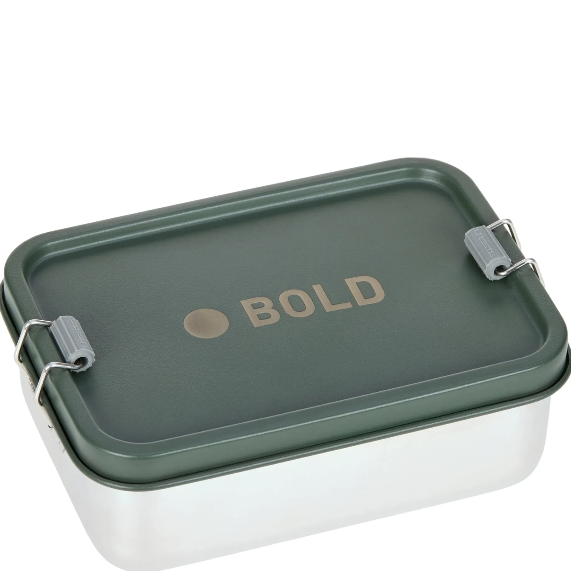 Lunchbox Stainless Steel Solid 18 cm - Brotzeitbox (Bold Dark Olive)