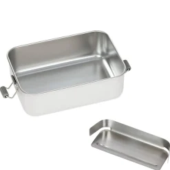 Lunchbox Stainless Steel Solid 18 cm - Brotzeitbox (Bold Dark Olive)