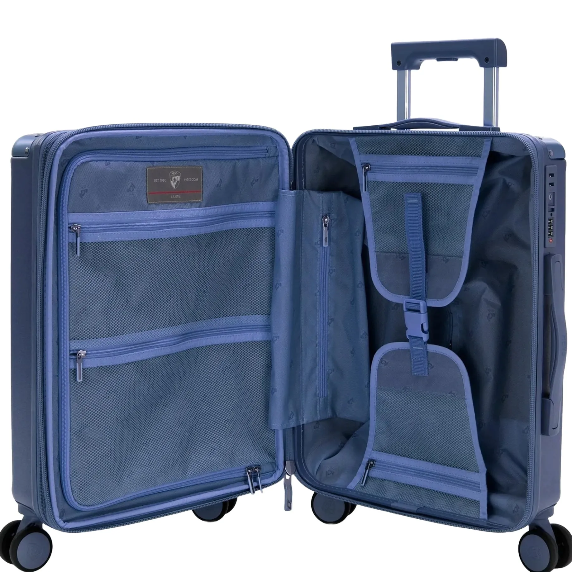 Luxe - 4-Rollen-Kabinentrolley S 53 cm erw. (navy)