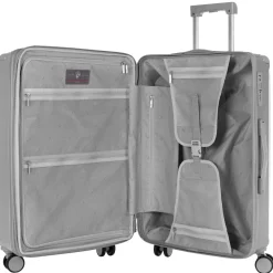 Luxe - 4-Rollen-Trolley M 66 cm erw. (silver)
