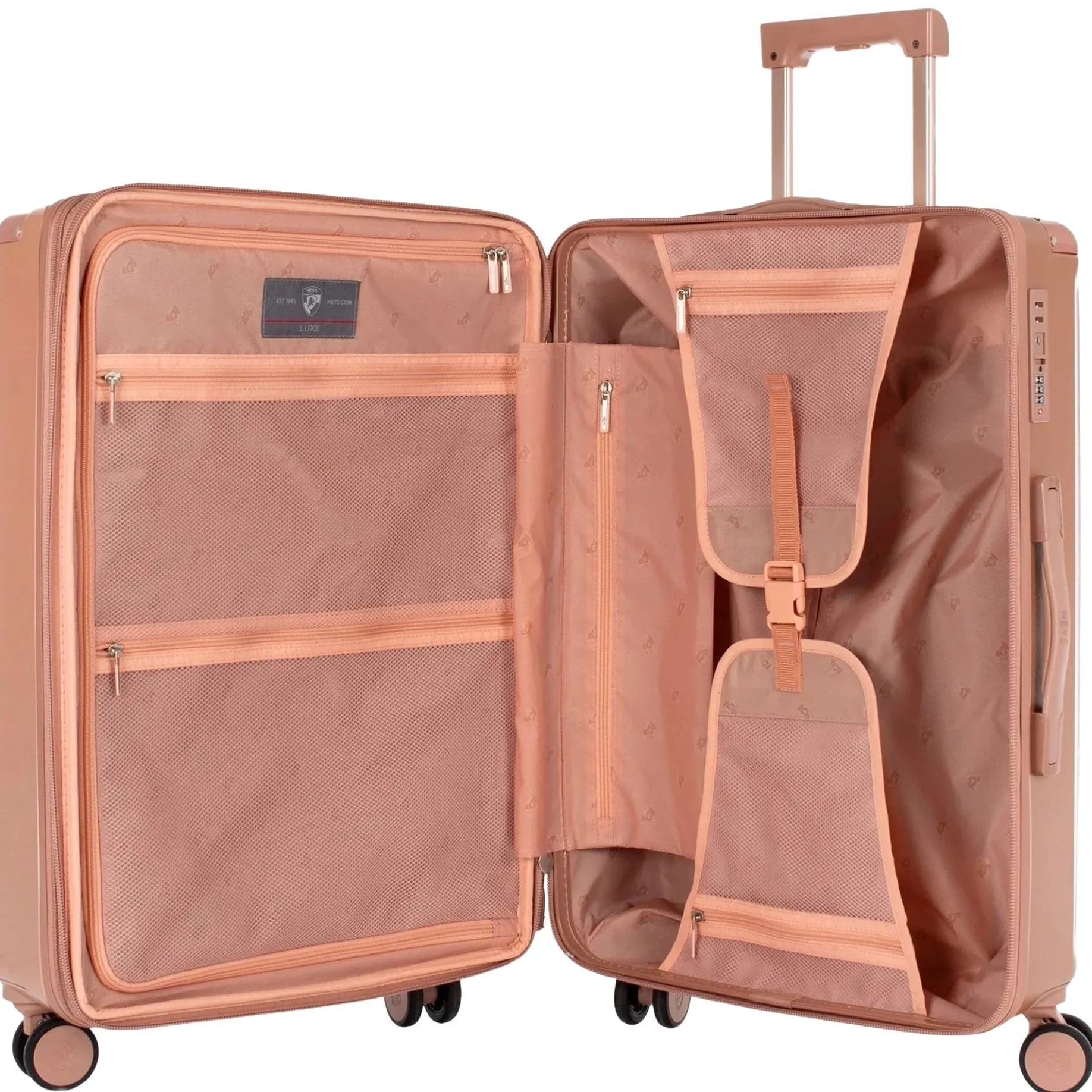 Luxe - 4-Rollen-Trolley M 66 cm erw. (rose gold)