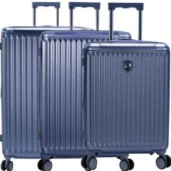 Luxe - 4-Rollen-Trolley Set 3tlg. L/M/S erw. (navy)