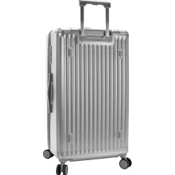 Luxe Trunk - 4-Rollen-Trolley 76 cm erw. (silver)