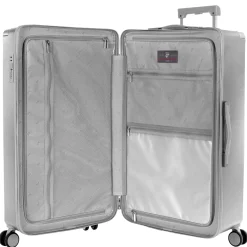 Luxe Trunk - 4-Rollen-Trolley 76 cm erw. (silver)