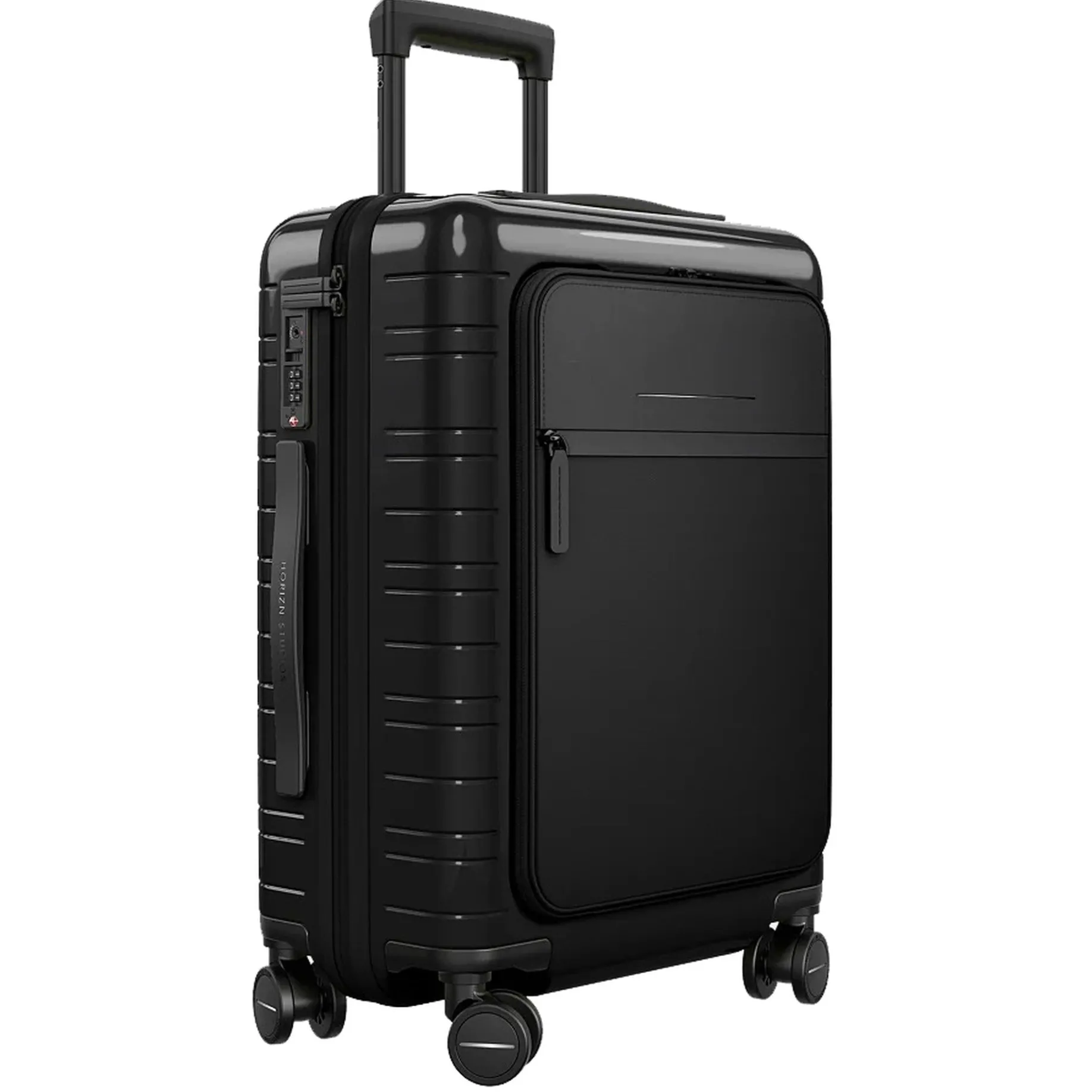 M5 Essential - 4-Rollen-Kabinentrolley mit Vortasche S 55 cm (glossy black)