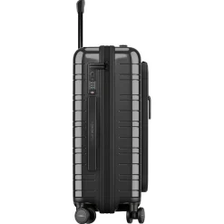 M5 Essential - 4-Rollen-Kabinentrolley mit Vortasche S 55 cm (glossy black)