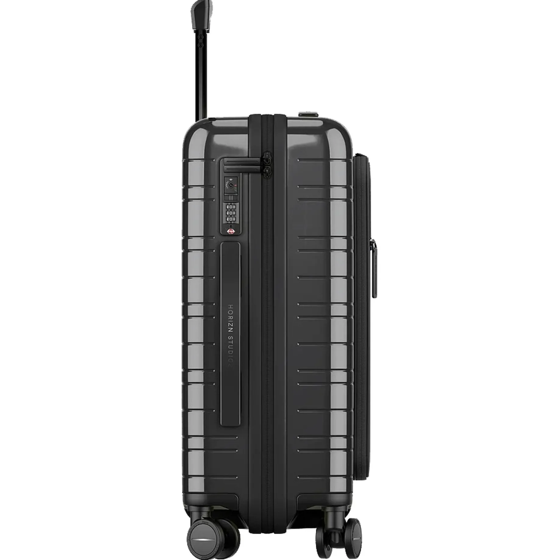 M5 Essential - 4-Rollen-Kabinentrolley mit Vortasche S 55 cm (glossy black)