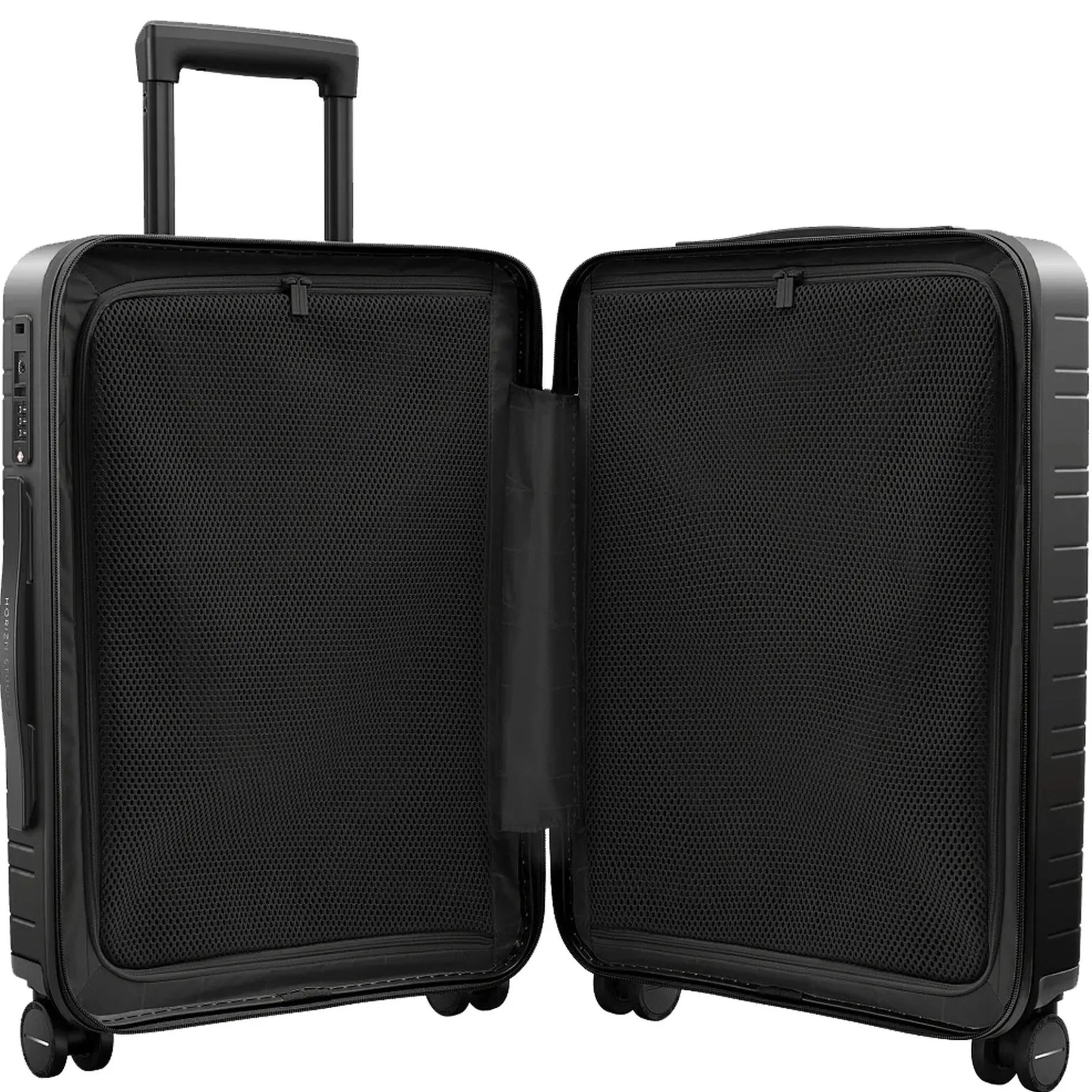 M5 Essential - 4-Rollen-Kabinentrolley mit Vortasche S 55 cm (glossy black)