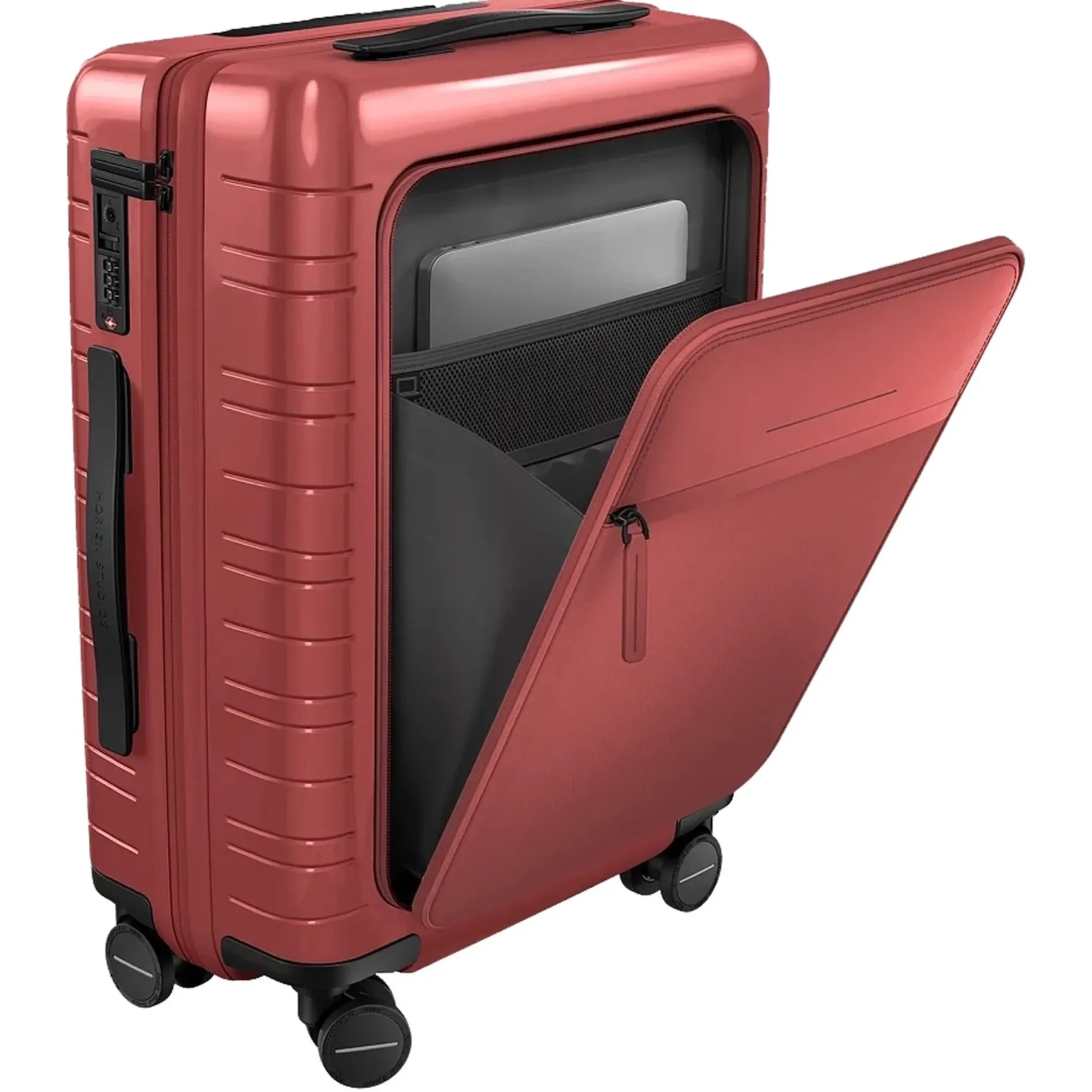 M5 Essential - 4-Rollen-Kabinentrolley mit Vortasche S 55 cm (glossy red)