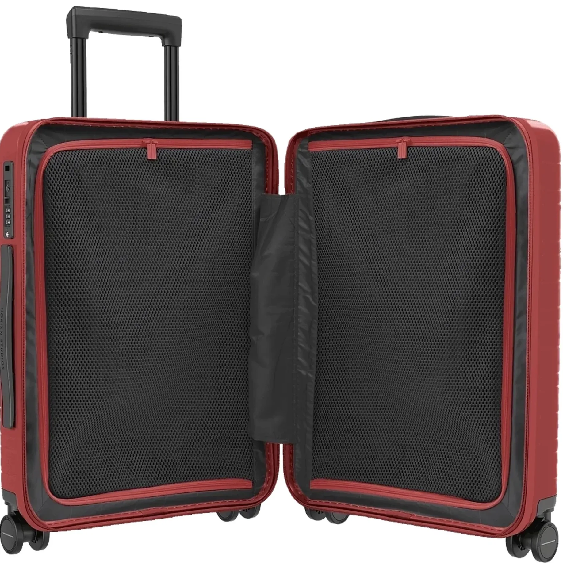 M5 Essential - 4-Rollen-Kabinentrolley mit Vortasche S 55 cm (glossy red)