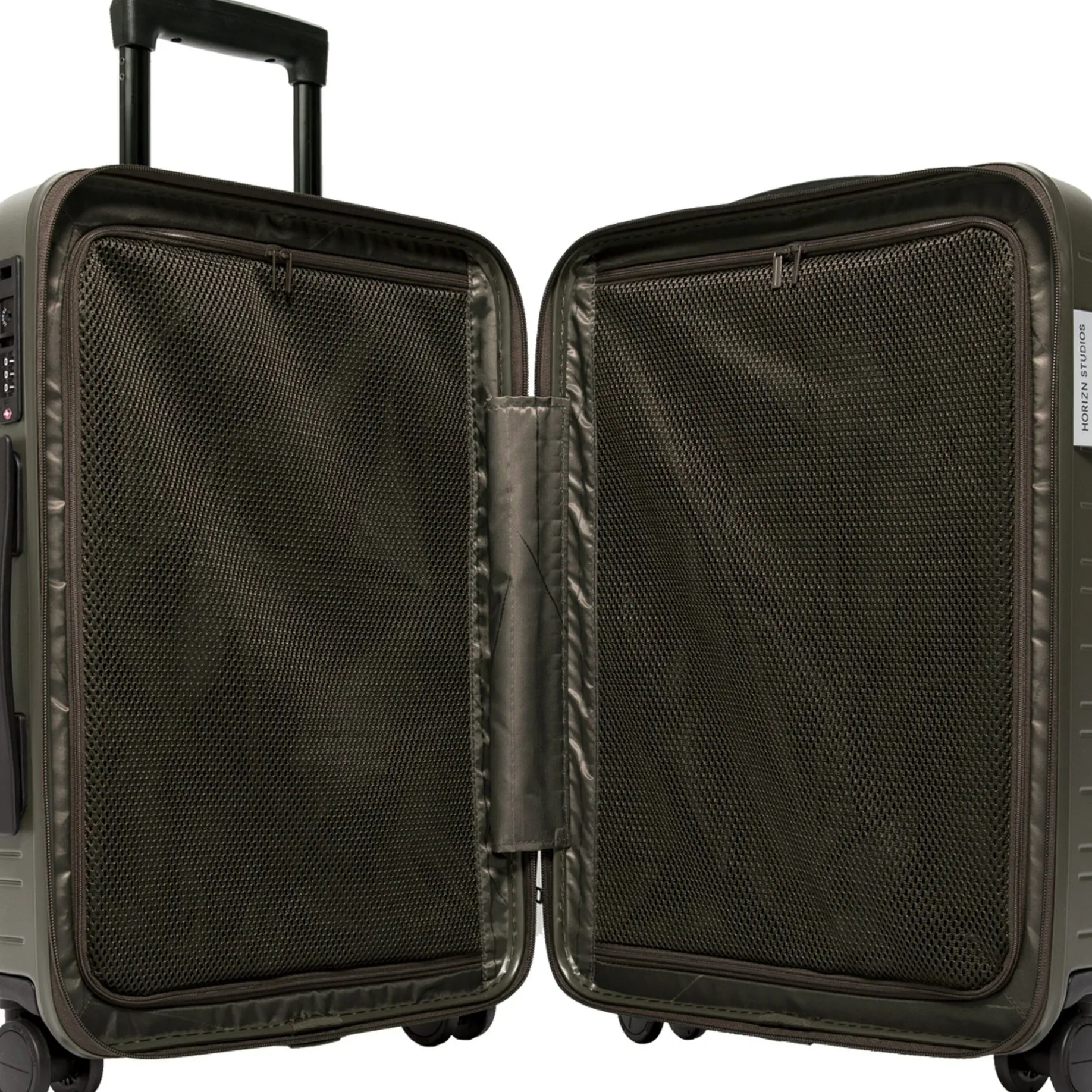 M5 Essential - 4-Rollen-Kabinentrolley mit Vortasche S 55 cm (dark olive)