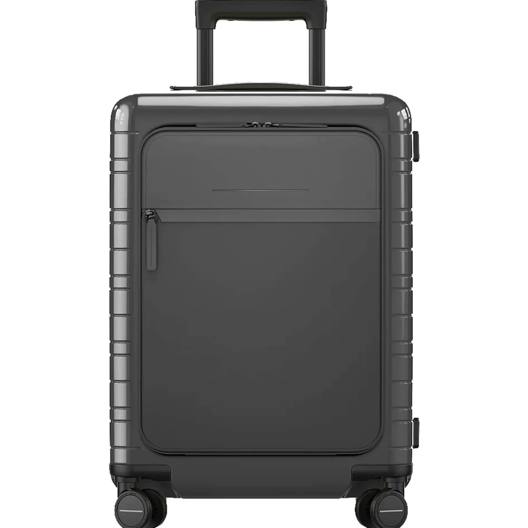 M5 Essential - 4-Rollen-Kabinentrolley mit Vortasche S 55 cm (glossy graphite)