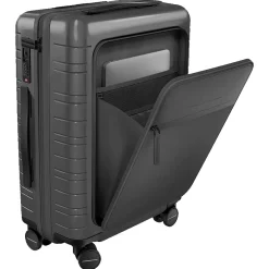 M5 Essential - 4-Rollen-Kabinentrolley mit Vortasche S 55 cm (glossy graphite)