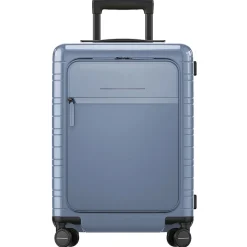 M5 Essential - 4-Rollen-Kabinentrolley mit Vortasche S 55 cm (glossy blue vega)