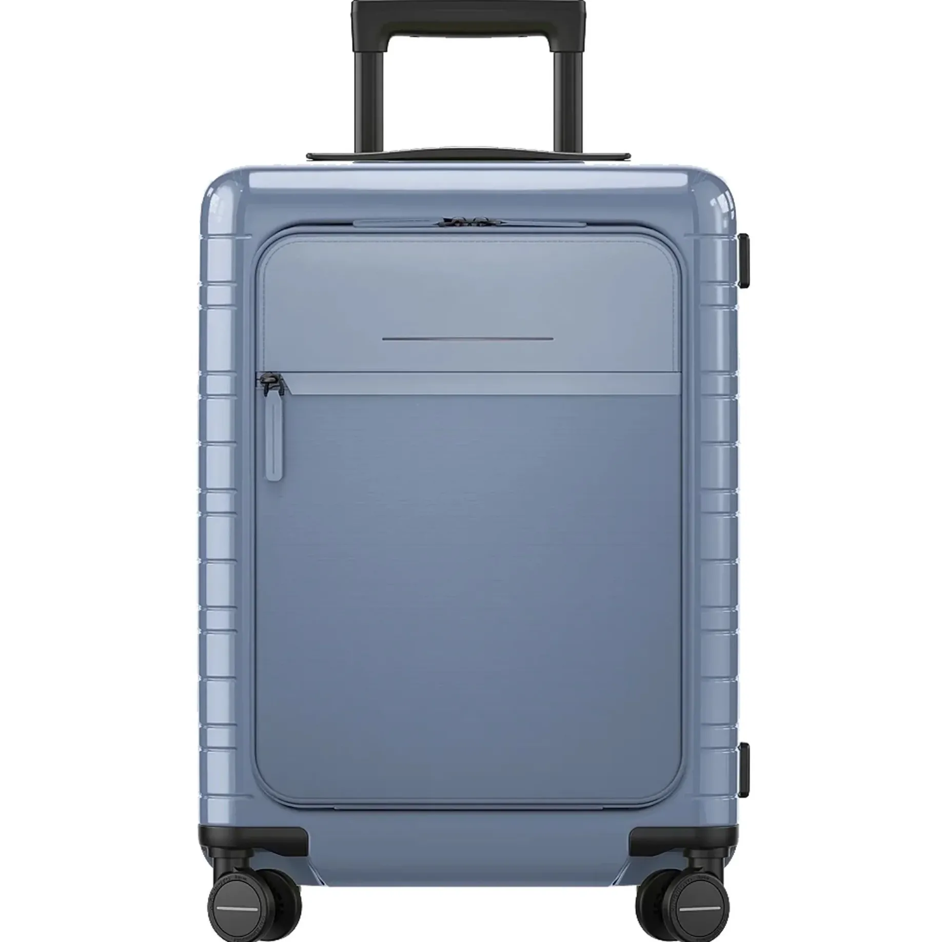 M5 Essential - 4-Rollen-Kabinentrolley mit Vortasche S 55 cm (glossy blue vega)