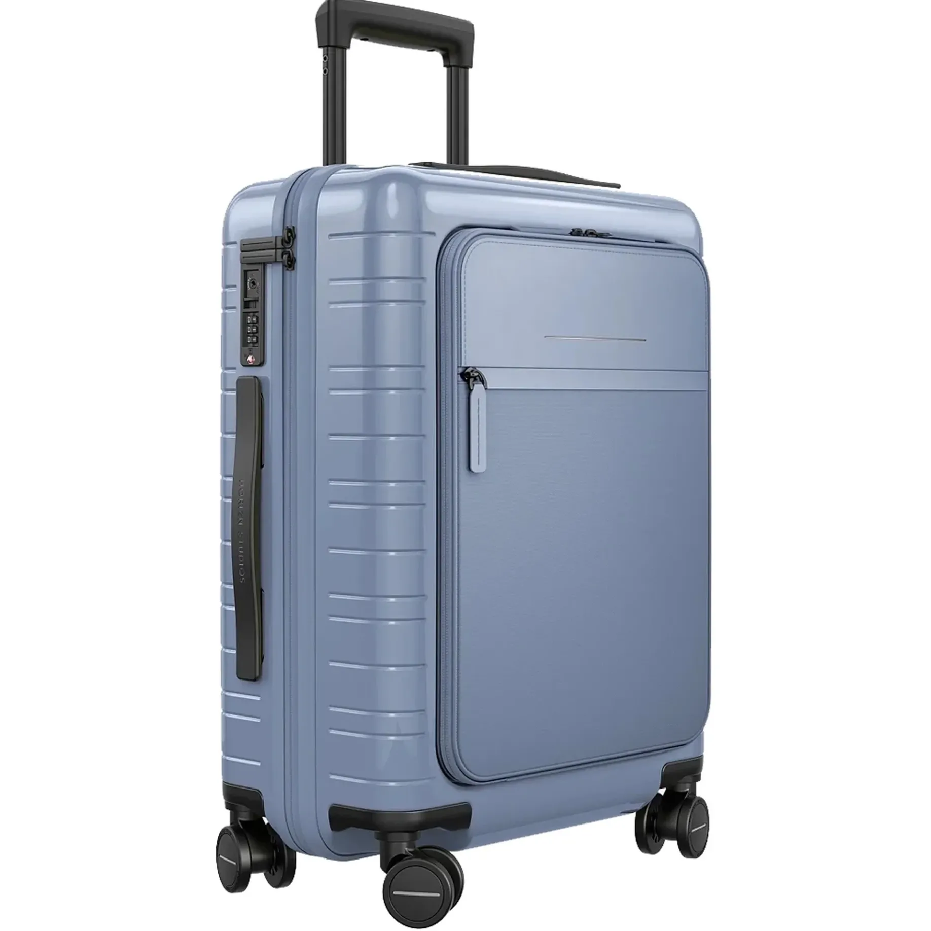 M5 Essential - 4-Rollen-Kabinentrolley mit Vortasche S 55 cm (glossy blue vega)