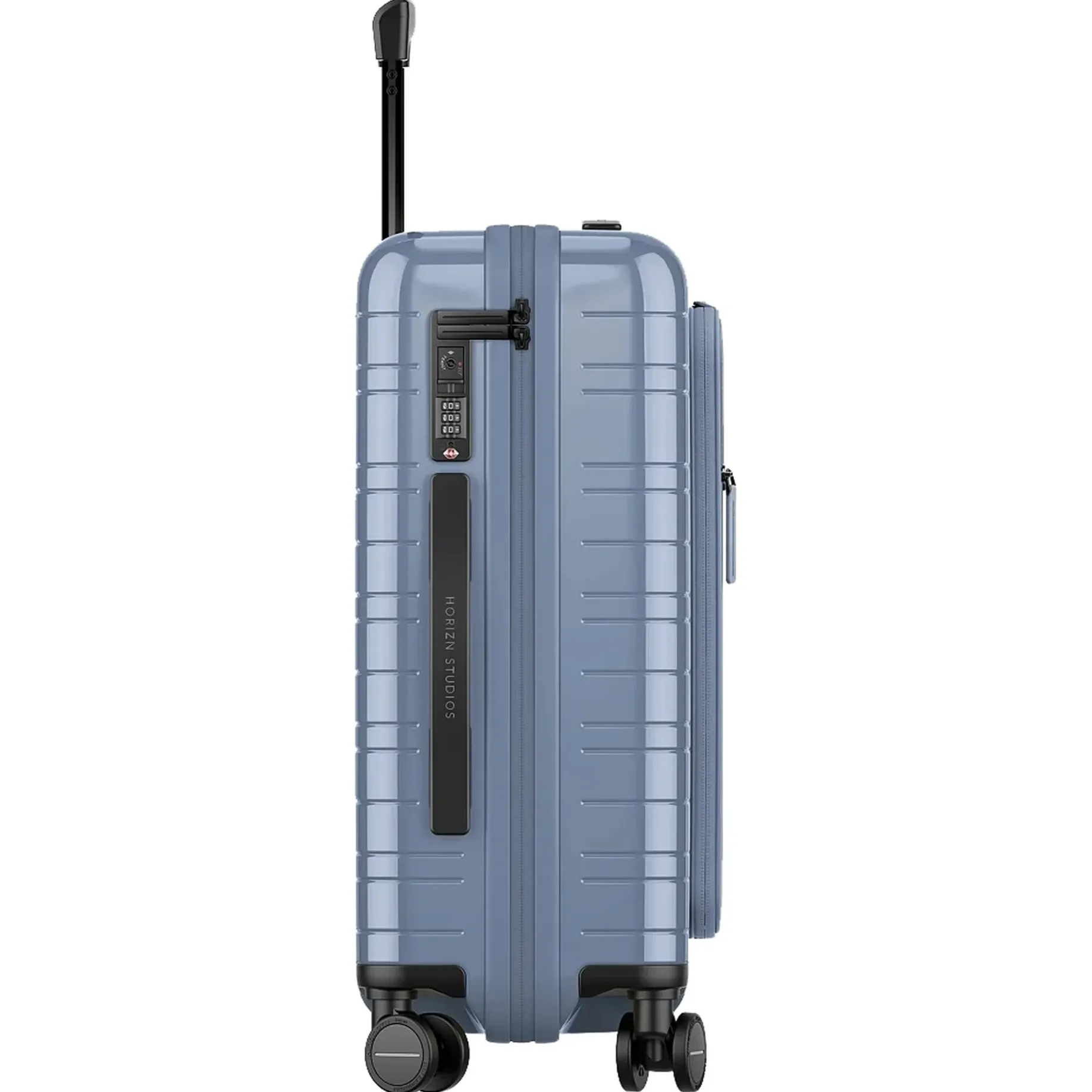 M5 Essential - 4-Rollen-Kabinentrolley mit Vortasche S 55 cm (glossy blue vega)