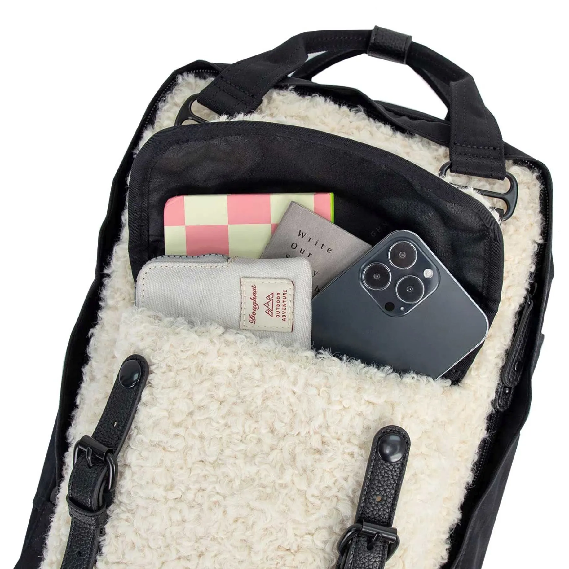 Macaroon Fairies & Friends 16 - Rucksack 38 cm (weiß x schwarz)