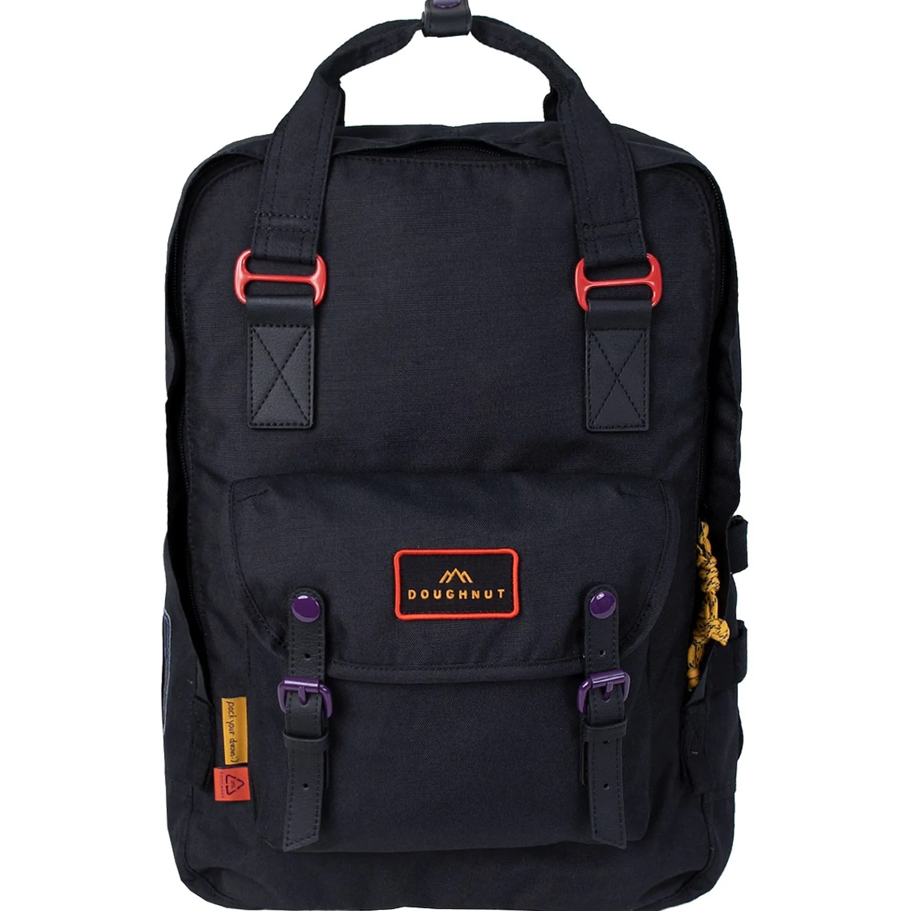 Macaroon Large Happy Camper 20 - Rucksack 45 cm (schwarz)