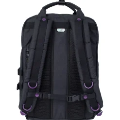 Macaroon Large Happy Camper 20 - Rucksack 45 cm (schwarz)