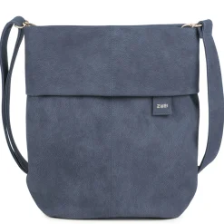 Mademoiselle M12 - Schultertasche 32 cm (nubuk-blue)