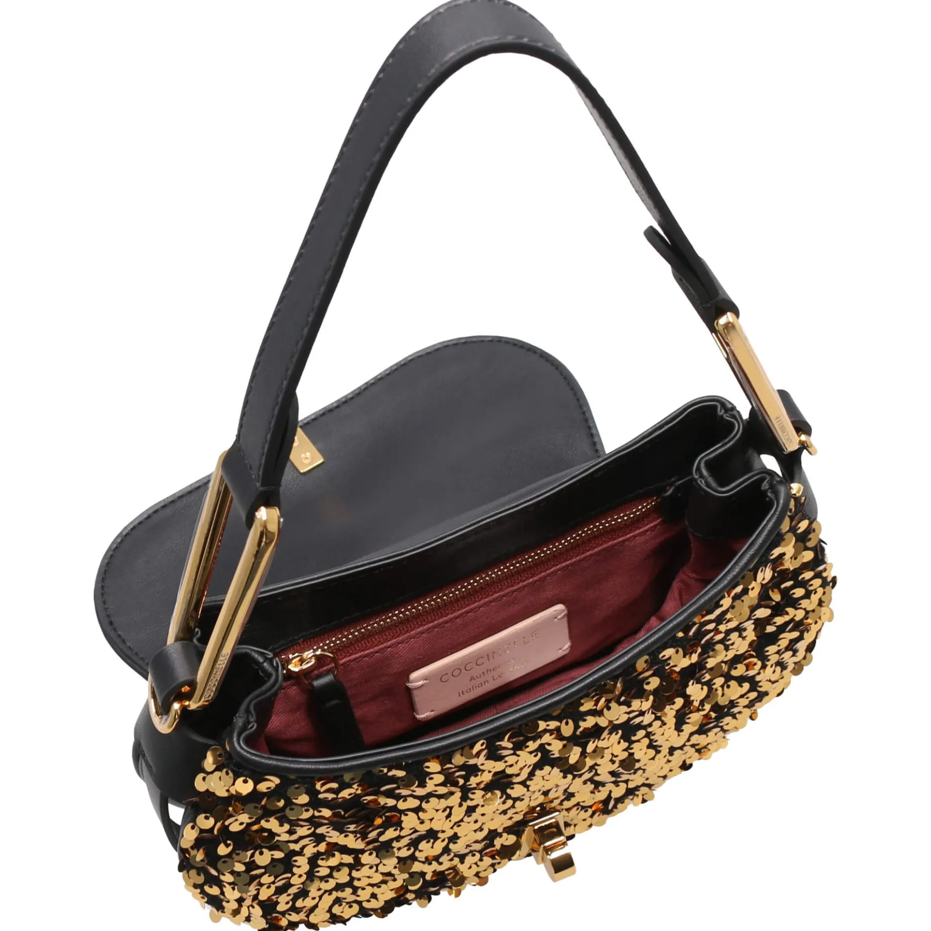 Magie Pailettes - Schultertasche 22 cm (golden/noir)