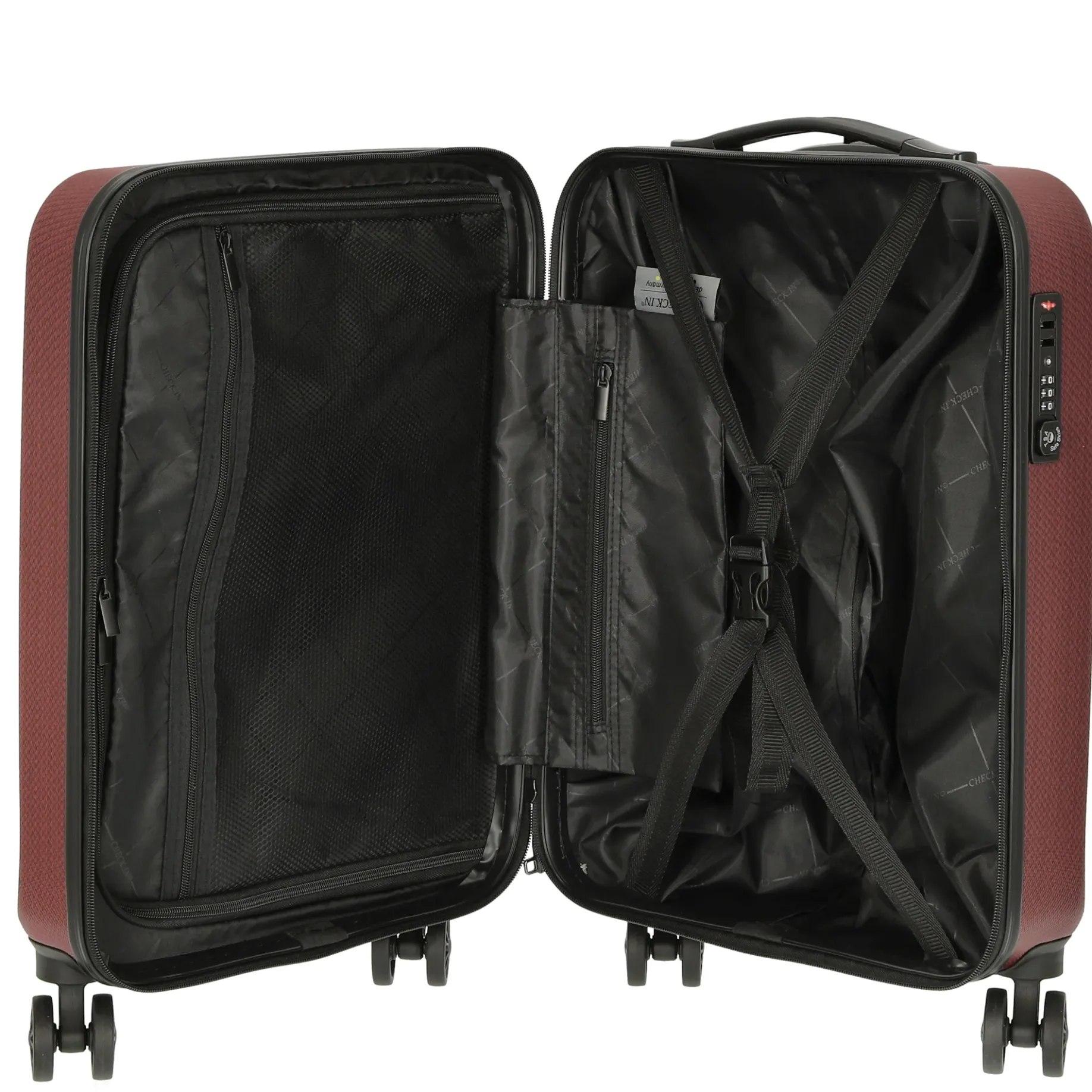 Mailand - 4-Rollen-Kabinentrolley 55 cm (rot)