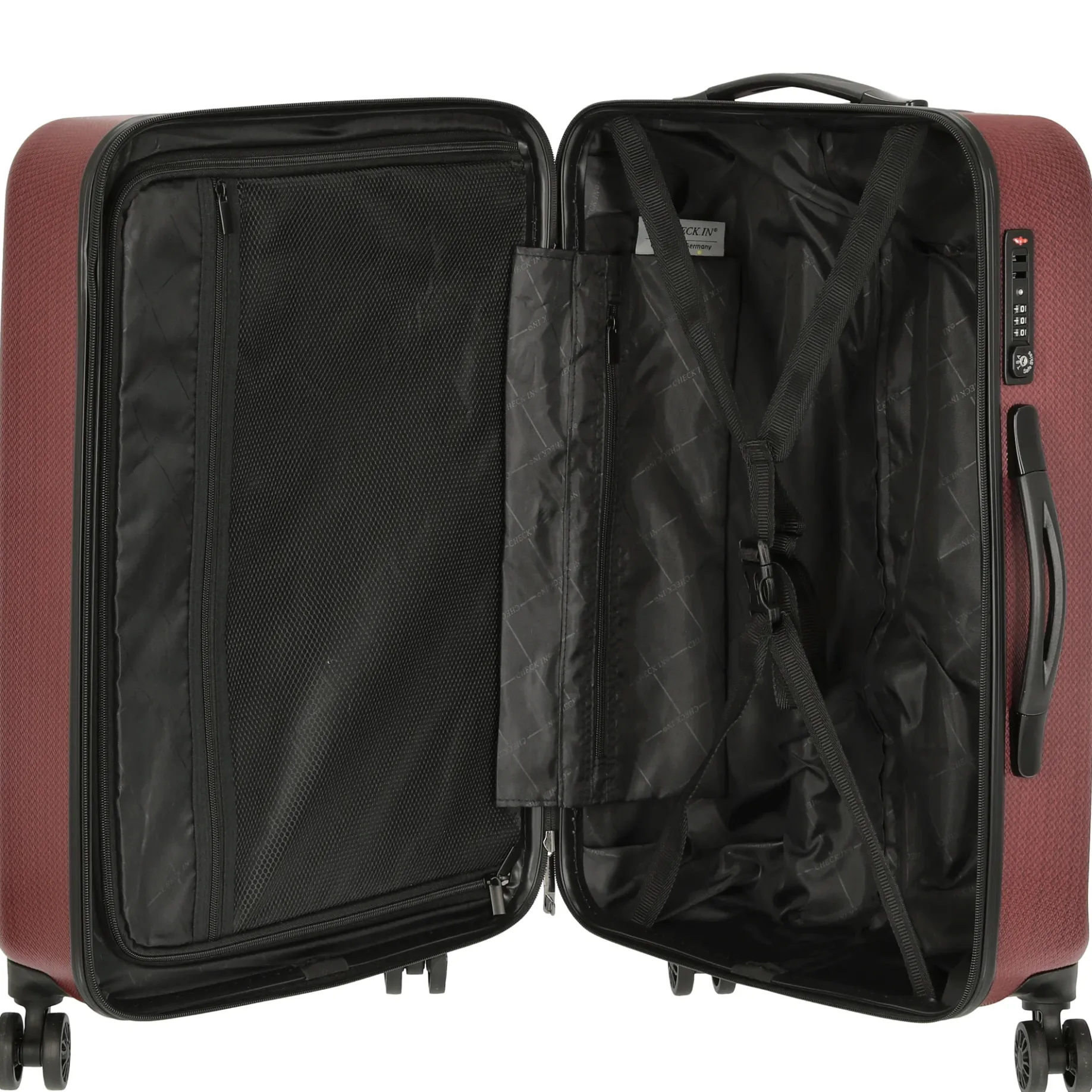 Mailand - 4-Rollen-Trolley 65 cm (rot)