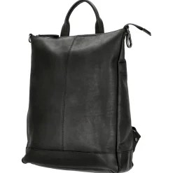 Manchester - Rucksack Leder 40 cm (black)