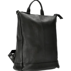 Manchester - Rucksack Leder 40 cm (black)
