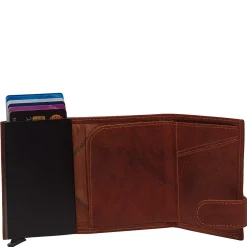Mannheim - Kreditkartenetui 6cc 10 cm RFID (cognac)