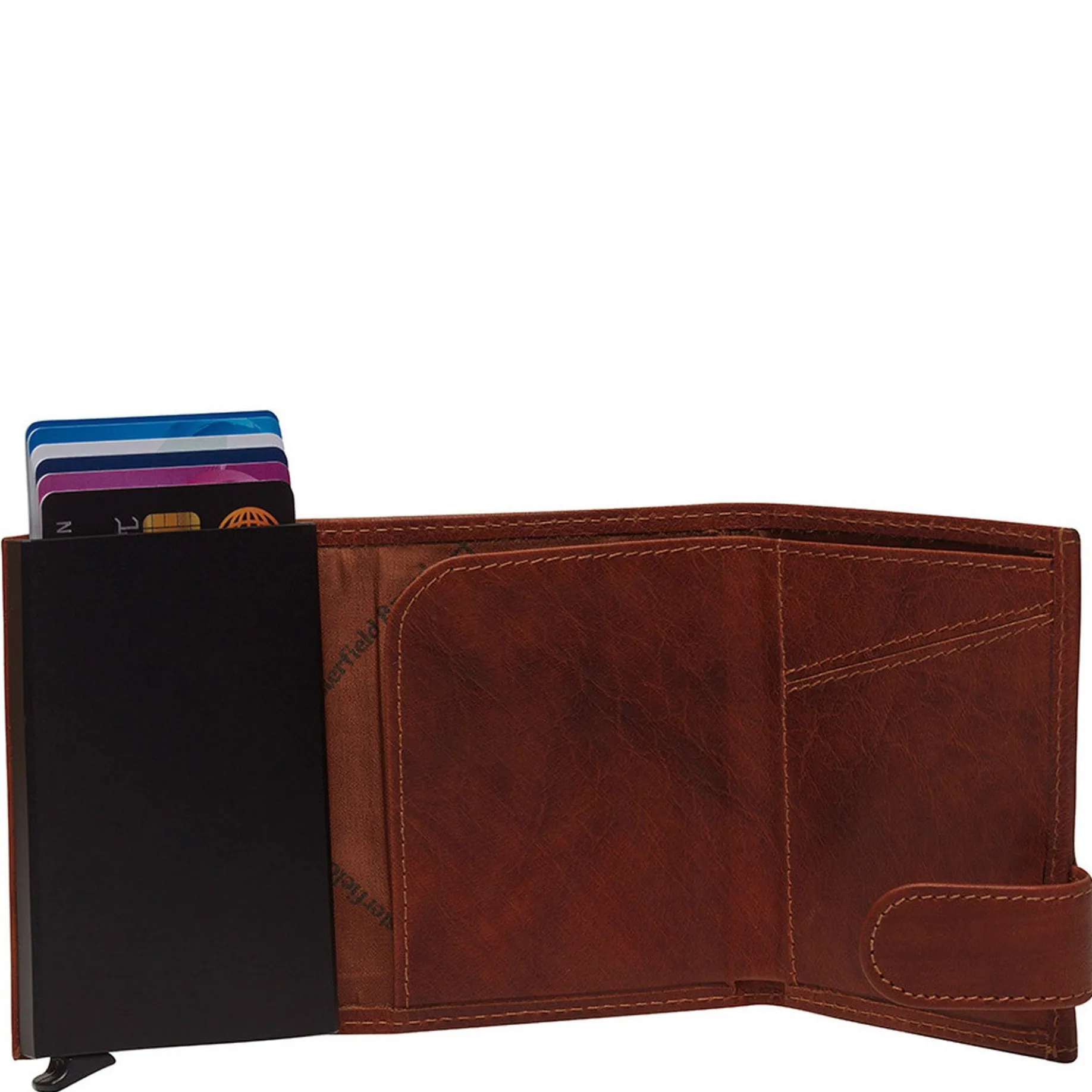 Mannheim - Kreditkartenetui 6cc 10 cm RFID (cognac)