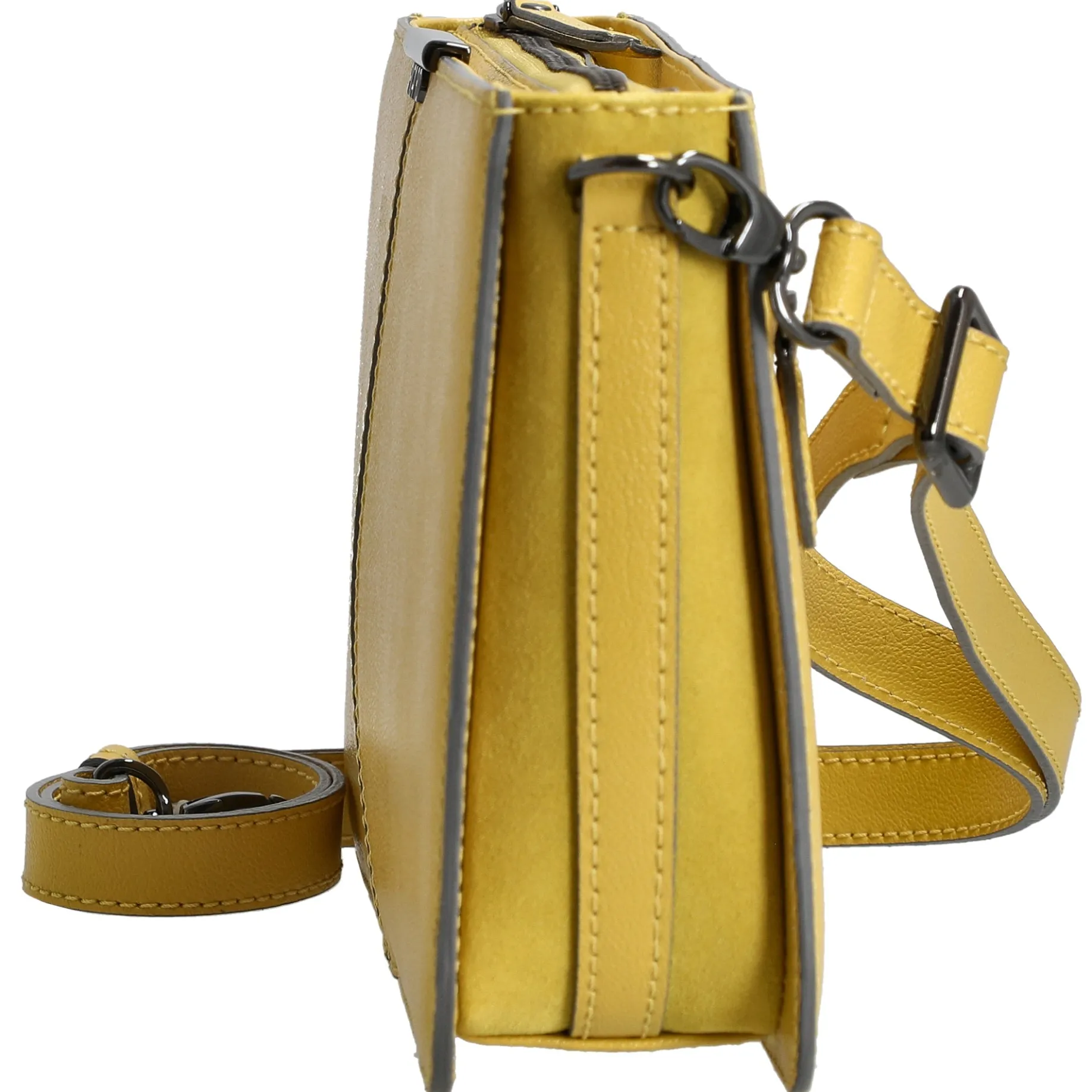 Marie - Schultertasche 30 cm Rindsleder (lemon)