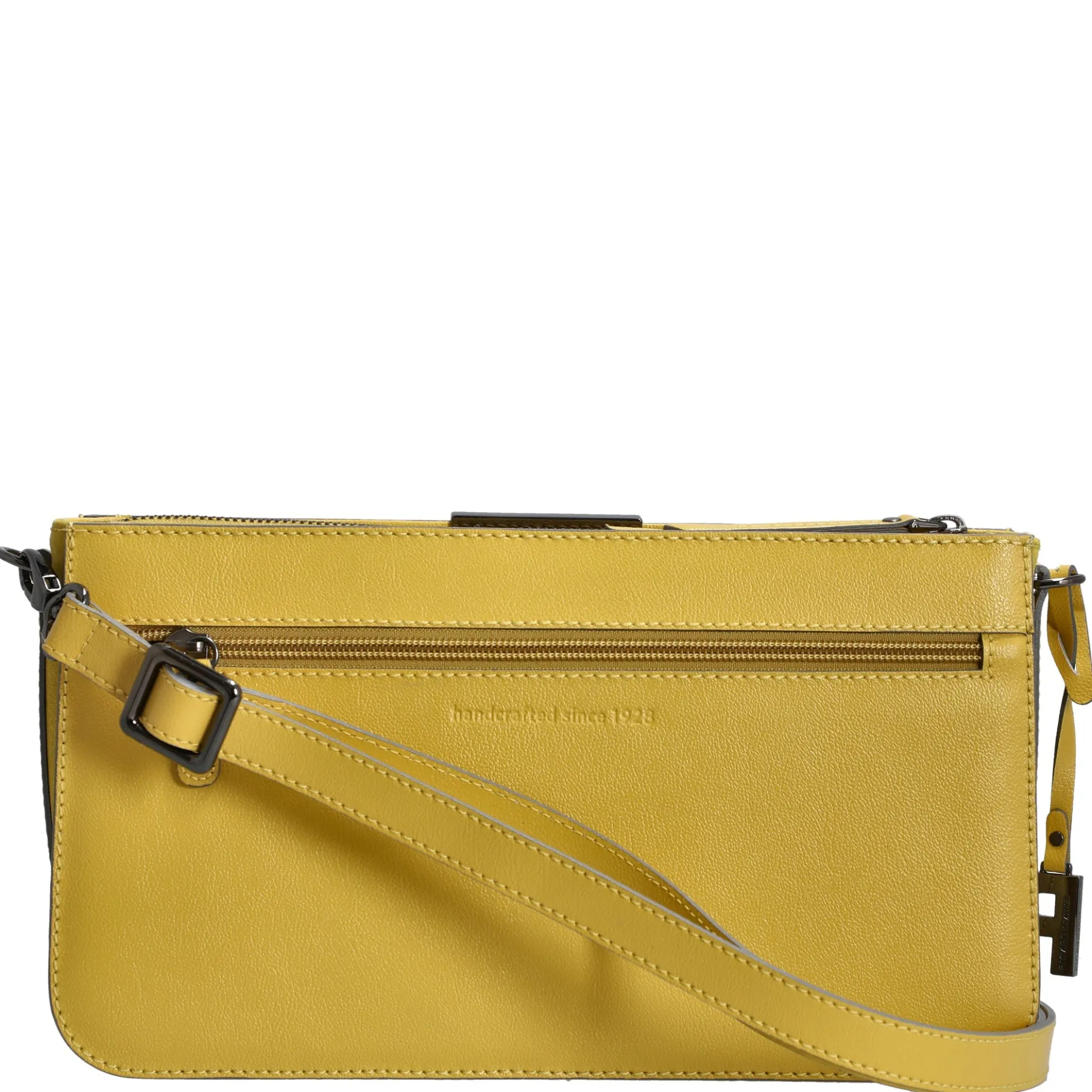 Marie - Schultertasche 30 cm Rindsleder (lemon)