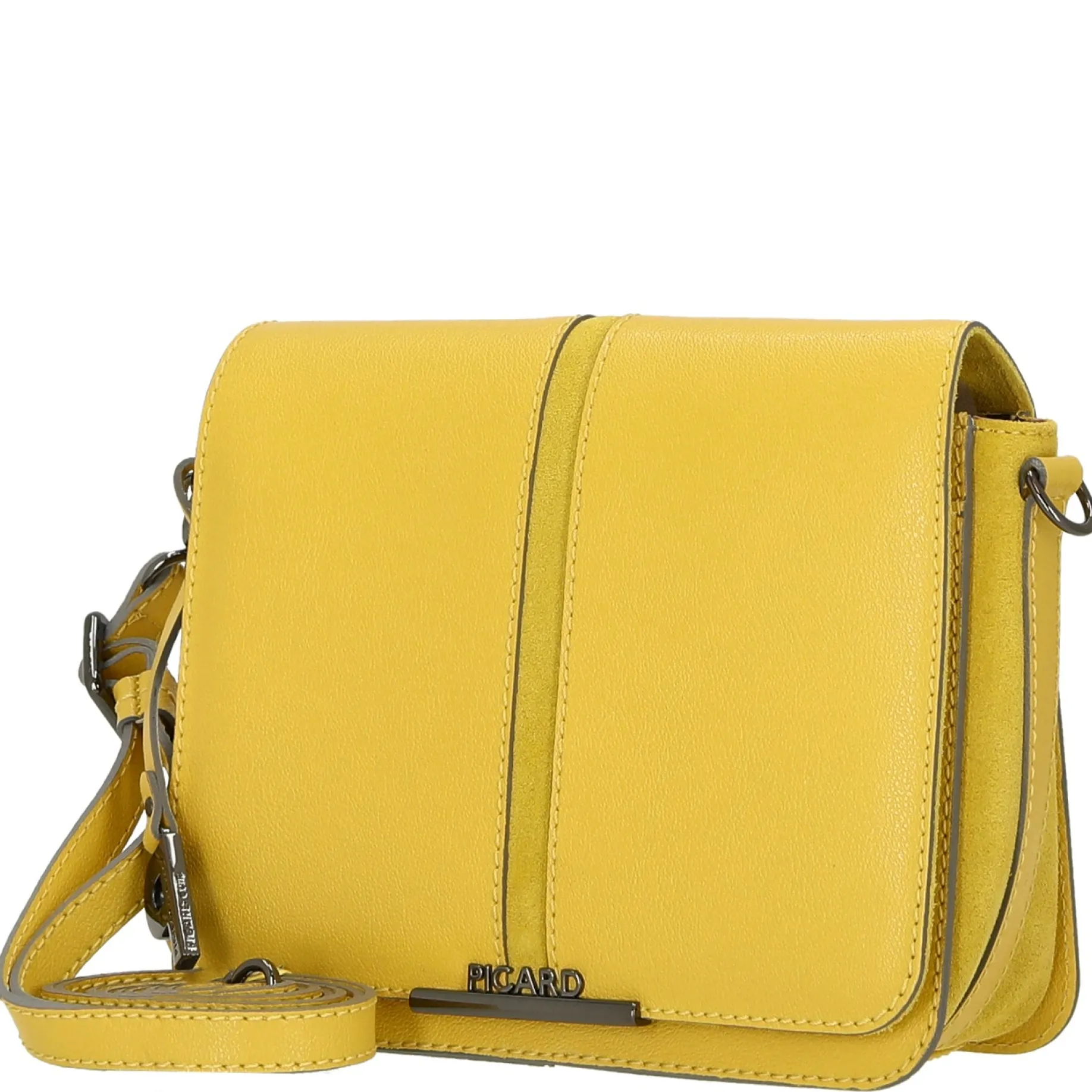 Marie - Umhängetasche 22 cm Rindsleder (lemon)