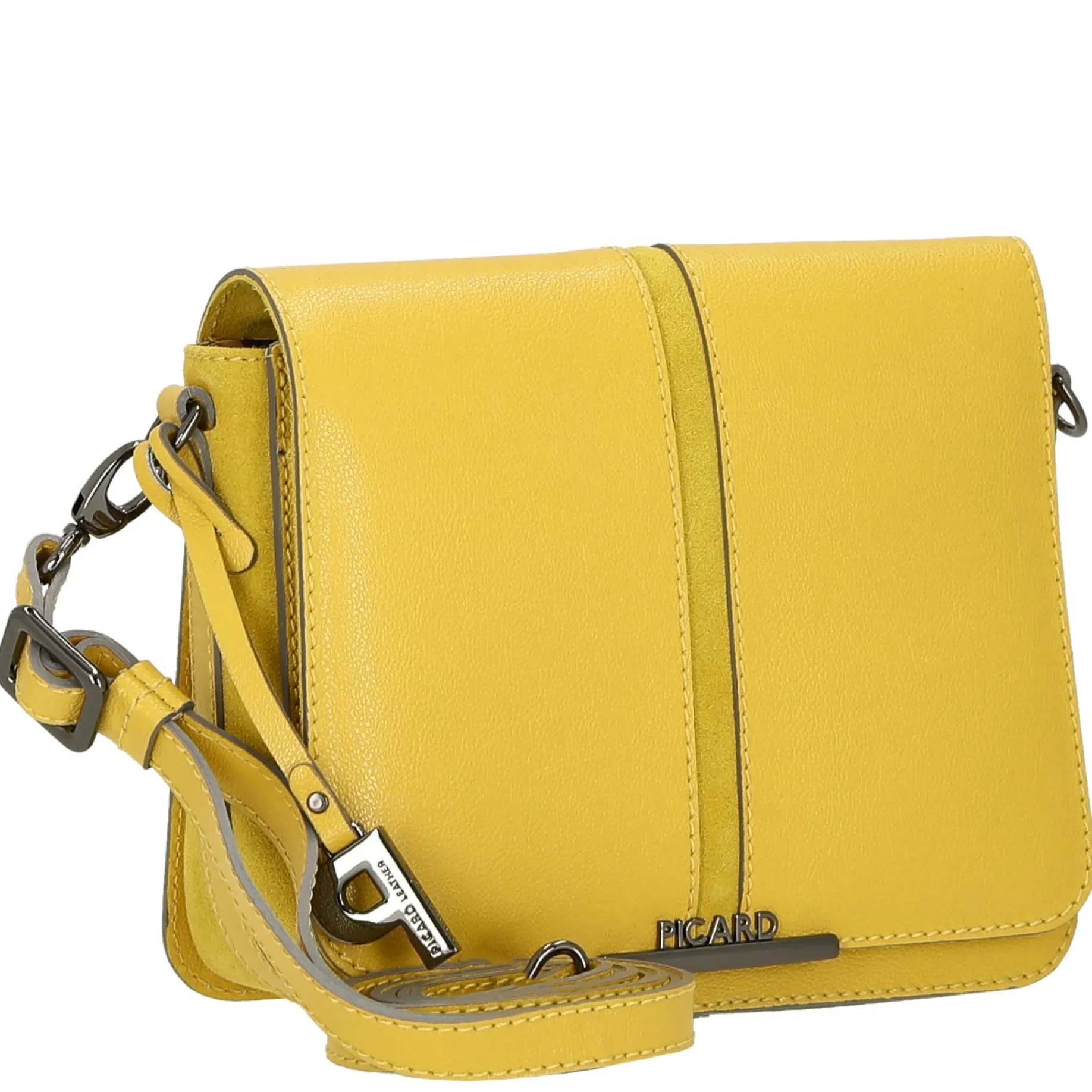 Marie - Umhängetasche 22 cm Rindsleder (lemon)