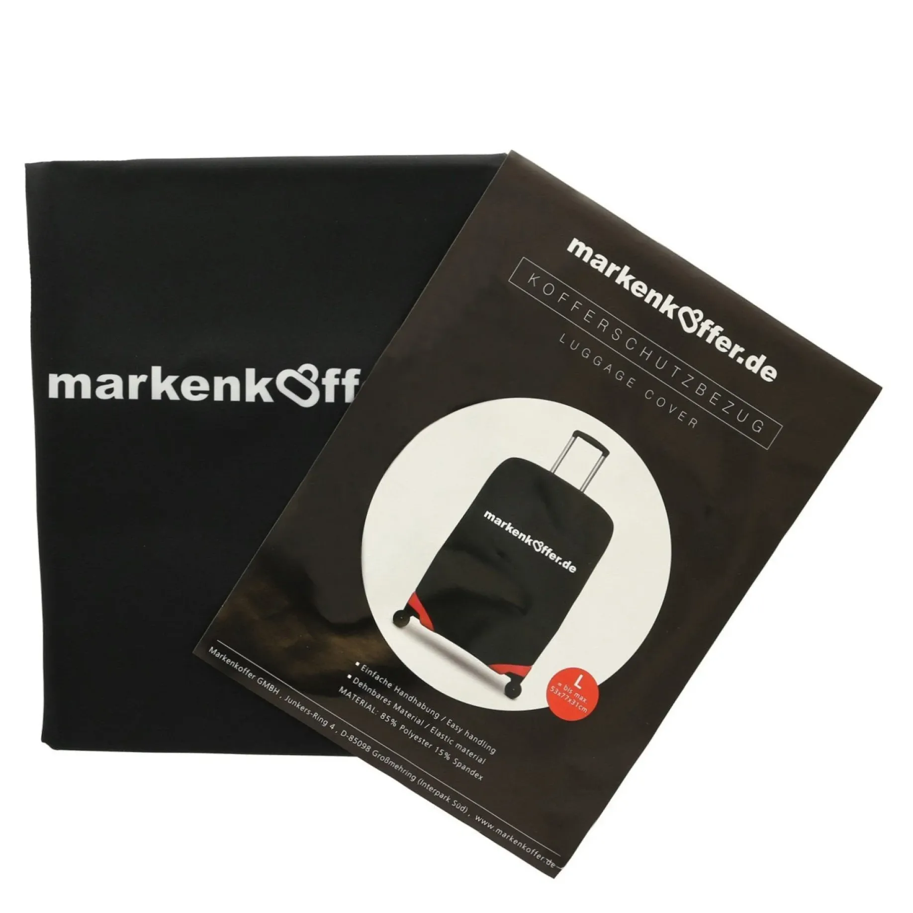 Markenkoffer.de Zubehör Kofferschutzhülle (black, L)