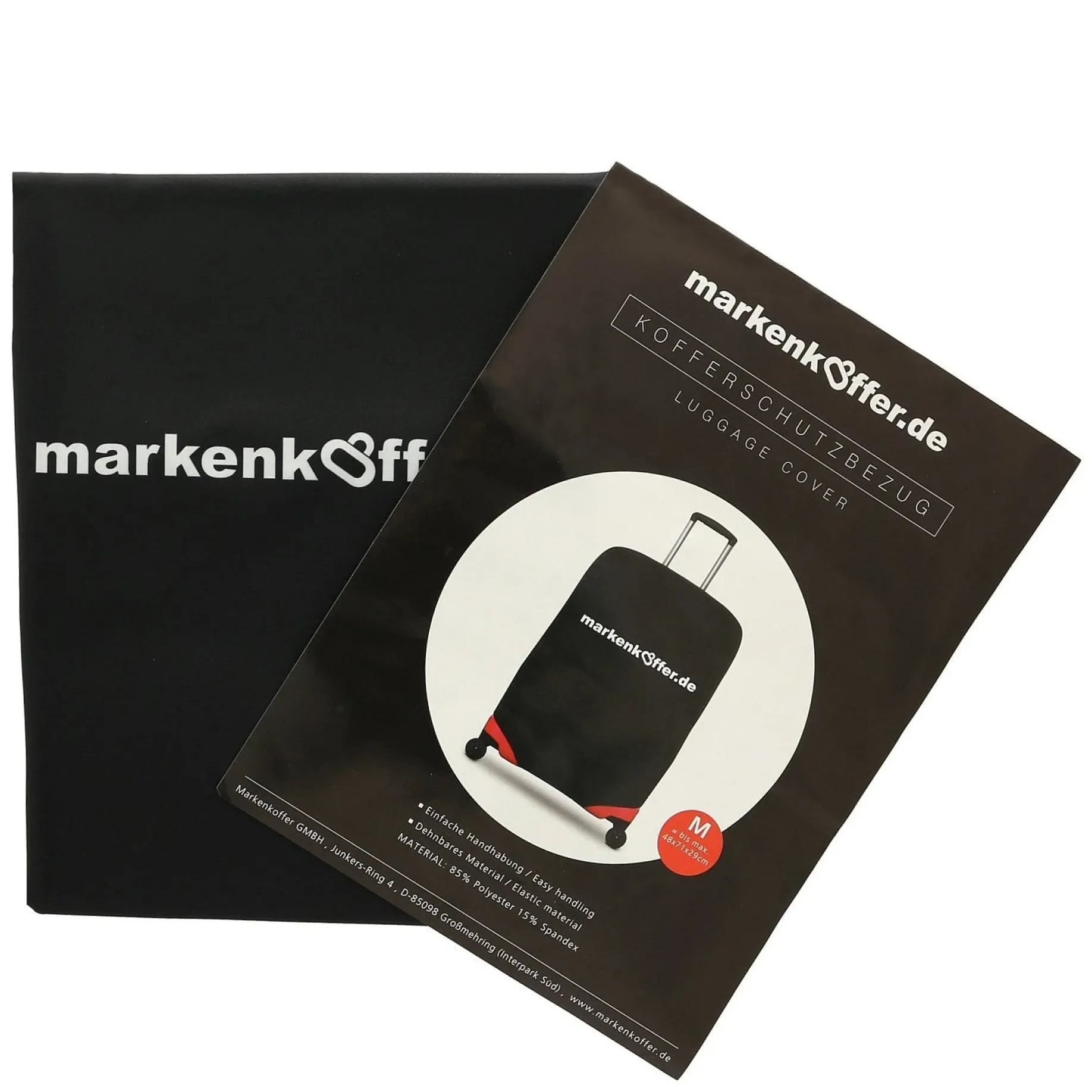 Markenkoffer.de Zubehör Kofferschutzhülle (black, M)