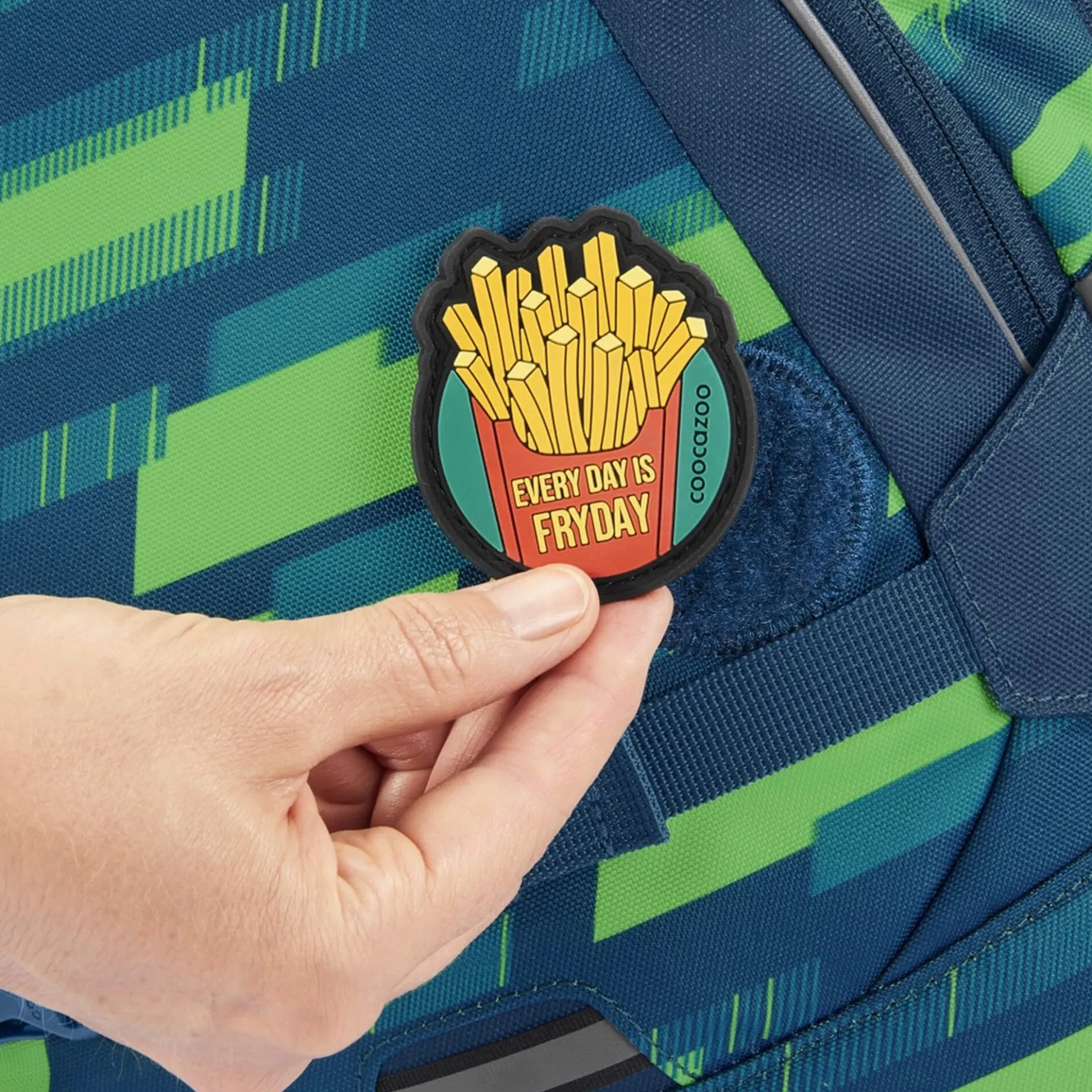 Mate - Schulrucksack 44 cm (Lime Stripe)