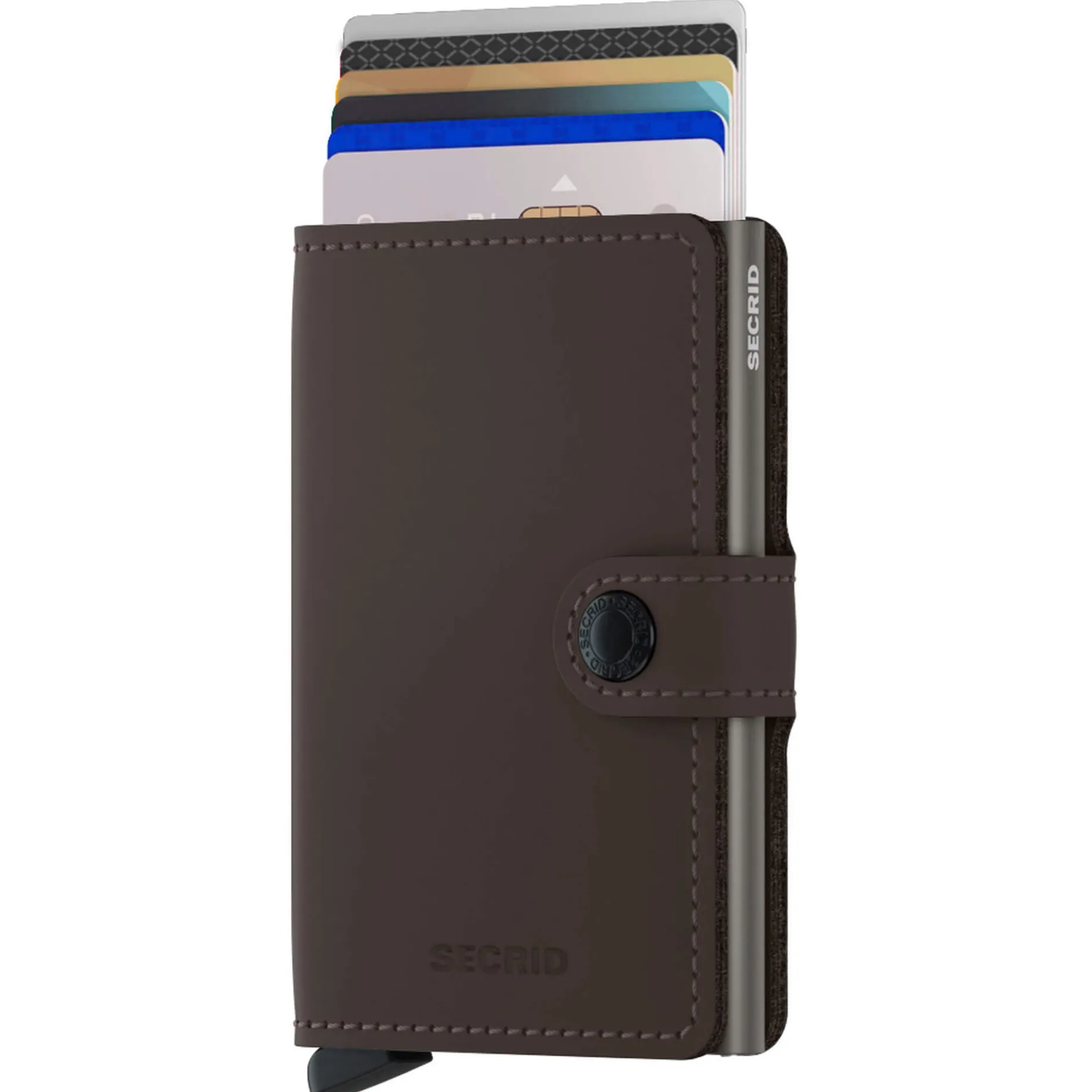 Matte Miniwallet - Geldbörse RFID 6.5 cm (truffle)