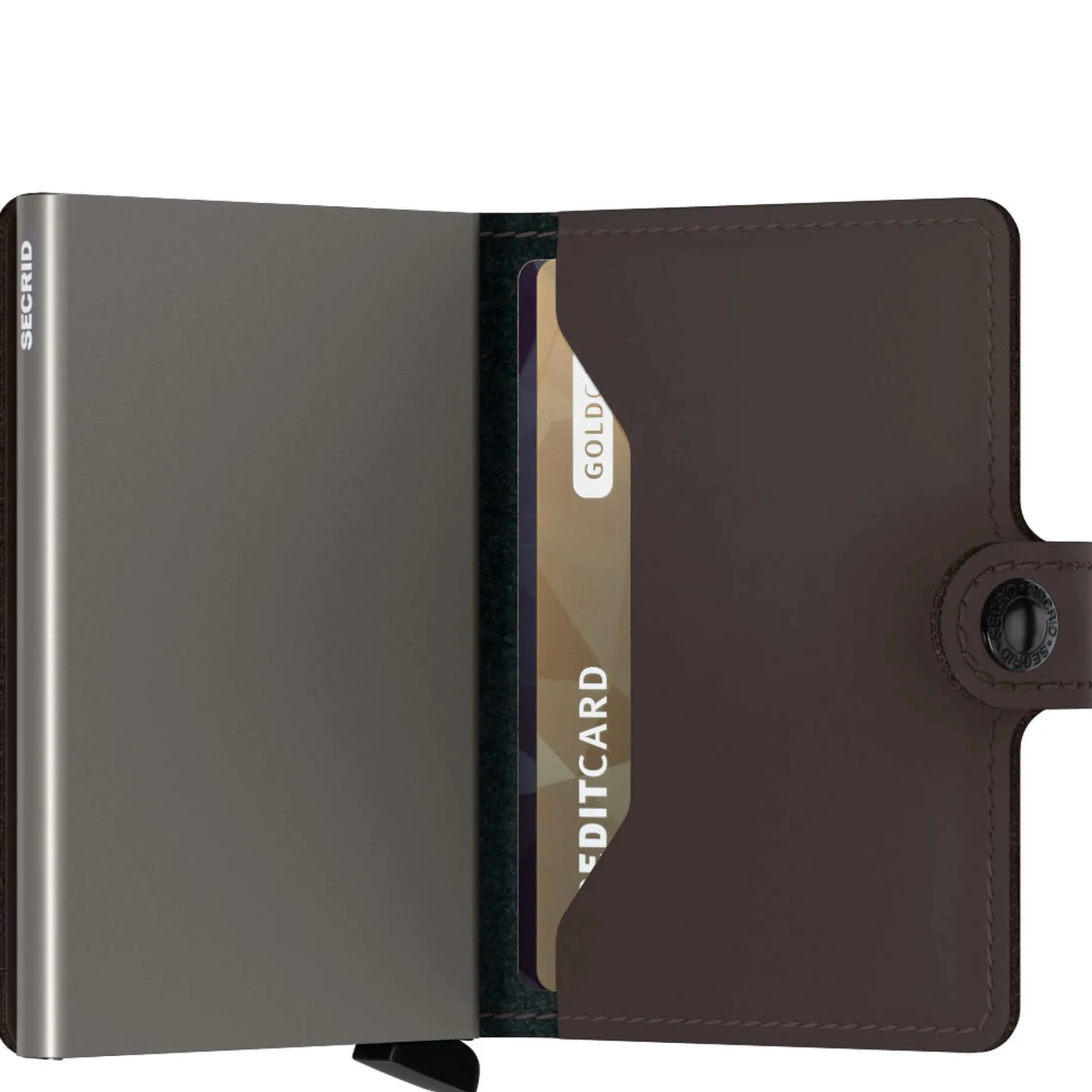 Matte Miniwallet - Geldbörse RFID 6.5 cm (truffle)