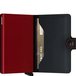Matte Miniwallet - Geldbörse RFID 6.5 cm (black-red)