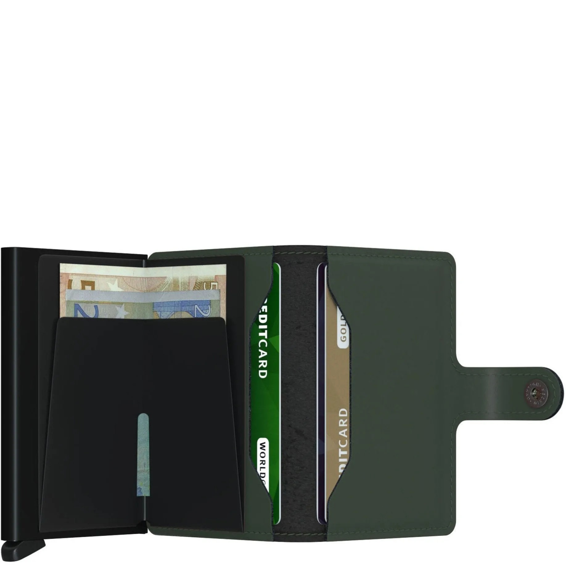 Matte Miniwallet - Geldbörse RFID 6.5 cm (green-black)