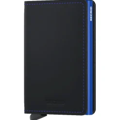Matte Slimwallet - Geldbörse RFID 6.8 cm (black-blue)