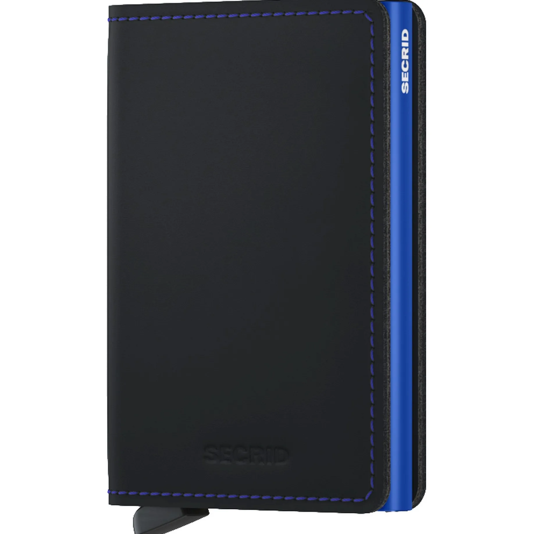 Matte Slimwallet - Geldbörse RFID 6.8 cm (black-blue)